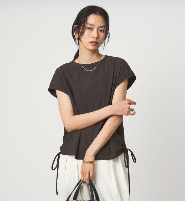 UNITED ARROWS green label relaxing「サイド ドロスト ノースリーブ カットソー」|Tシャツ・カットソー|
