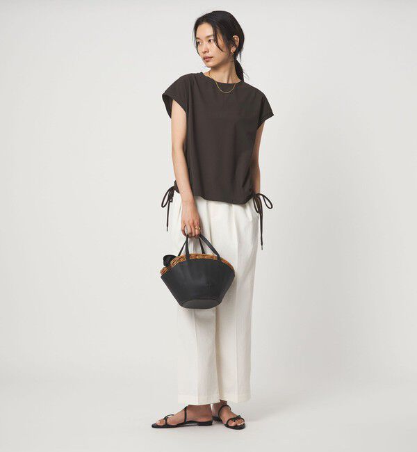 UNITED ARROWS green label relaxing「サイド ドロスト ノースリーブ カットソー」|Tシャツ・カットソー|