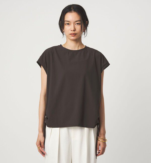 UNITED ARROWS green label relaxing「サイド ドロスト ノースリーブ カットソー」|Tシャツ・カットソー|