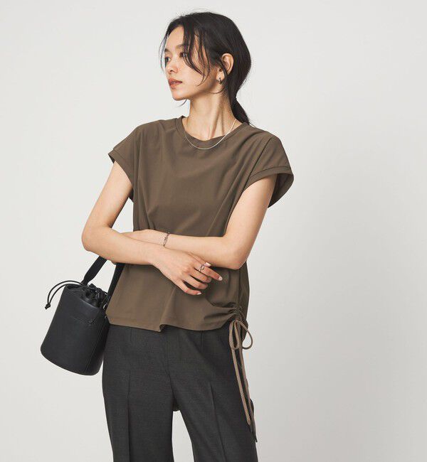 UNITED ARROWS green label relaxing「サイド ドロスト ノースリーブ カットソー」|Tシャツ・カットソー|