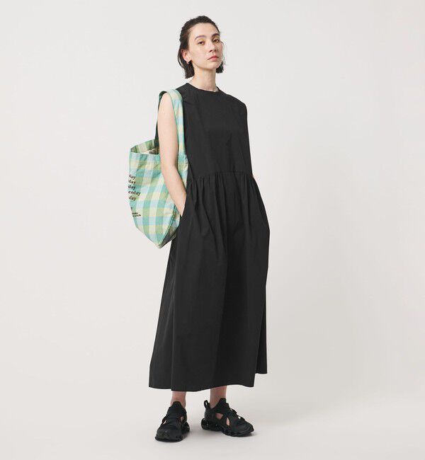 BEAUTY&YOUTH UNITED ARROWS「360&deg;MASTER ICE ノースリーブ ワンピース UVカット 接触冷感 防シワ はっ水 ウォッシャブル」|ワンピース|BLACK