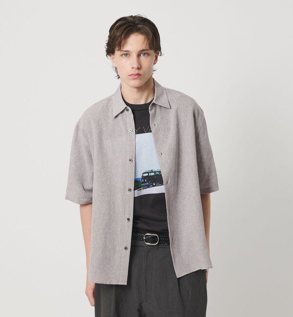 BEAUTY&YOUTH UNITED ARROWS「ツイスト リネンブレンド レギュラーカラー シャツ FORM型」|シャツ・ブラウス|