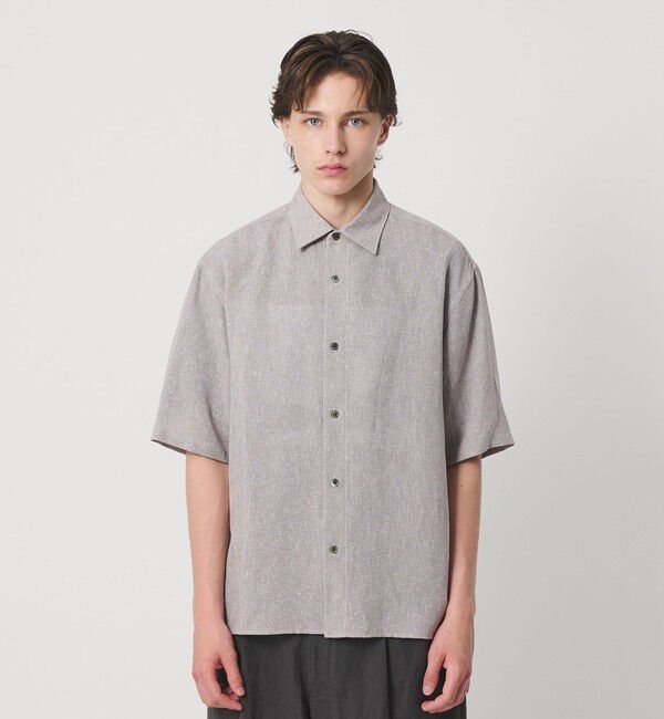 BEAUTY&YOUTH UNITED ARROWS「ツイスト リネンブレンド レギュラーカラー シャツ FORM型」|シャツ・ブラウス|