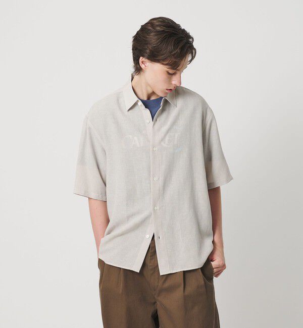 BEAUTY&YOUTH UNITED ARROWS「ツイスト リネンブレンド レギュラーカラー シャツ FORM型」|シャツ・ブラウス|