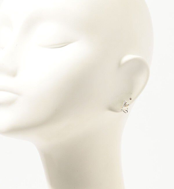 TOMORROWLAND GOODS「BAR Jewellery TWO HEARTS シルバーピアス」|ピアス|