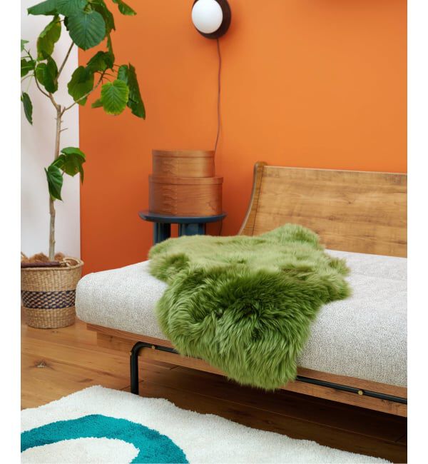journal standard Furniture「SHEEPSKIN　シープスキン ラグ　90&times;60cm」|その他|グリーン