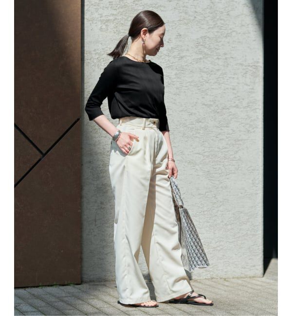 VERMEIL par iena「《追加》Ballet neck RIB プルオーバー」|Tシャツ・カットソー|