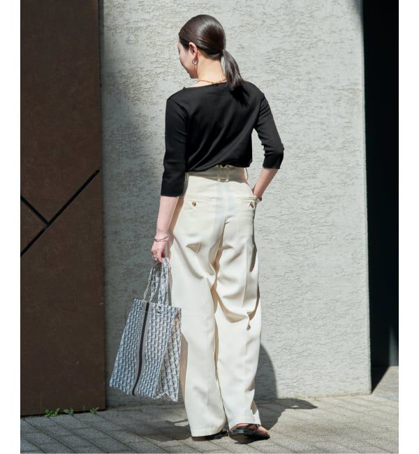VERMEIL par iena「《追加》Ballet neck RIB プルオーバー」|Tシャツ・カットソー|