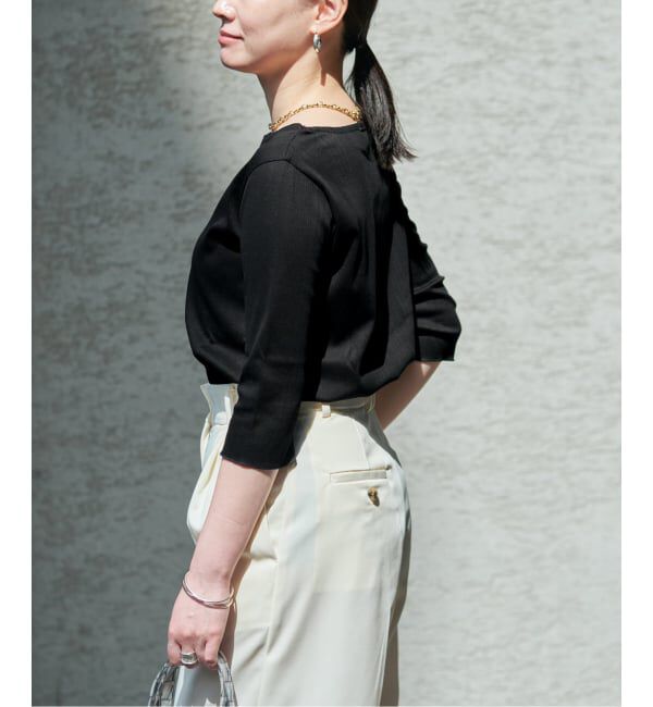 VERMEIL par iena「《追加》Ballet neck RIB プルオーバー」|Tシャツ・カットソー|