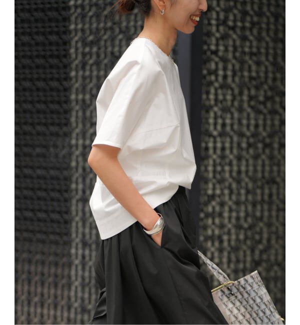 VERMEIL par iena「cotton back satin T-ブラウス」|シャツ・ブラウス|