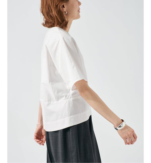 VERMEIL par iena「cotton back satin T-ブラウス」|シャツ・ブラウス|
