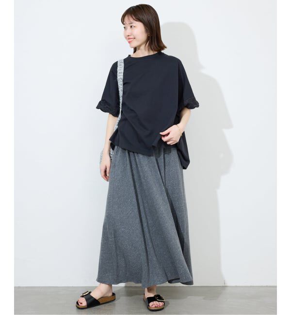 SLOBE IENA「《WEB限定/追加2予約》レースコンビニュアンスプルオーバー」|Tシャツ・カットソー|
