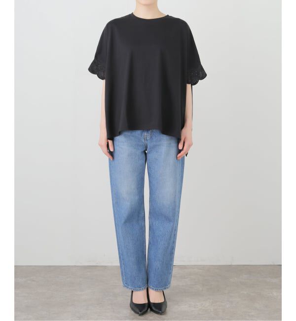 SLOBE IENA「《WEB限定/追加2予約》レースコンビニュアンスプルオーバー」|Tシャツ・カットソー|