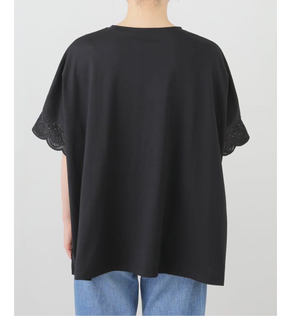SLOBE IENA「《WEB限定/追加2予約》レースコンビニュアンスプルオーバー」|Tシャツ・カットソー|