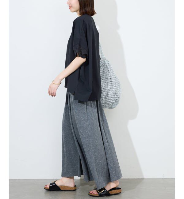 SLOBE IENA「《WEB限定/追加2予約》レースコンビニュアンスプルオーバー」|Tシャツ・カットソー|