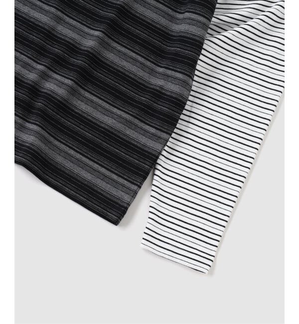 JOURNAL STANDARD「METALWOOD / メタルウッド DOUBLE LAYER STRIPED T-SHIRT」|Tシャツ・カットソー|