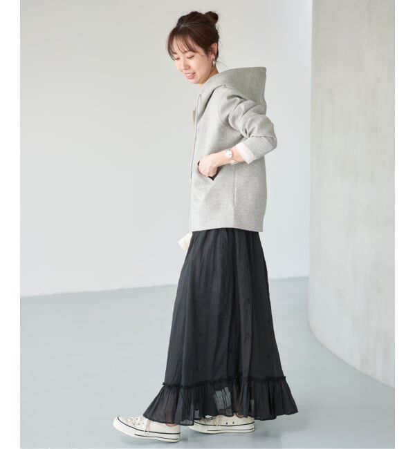 Spick and Span「《一部店舗+WEB限定》ドットエンブロイダリースカート」|スカート|