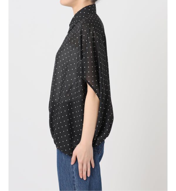 U by SPICK&SPAN「《WEB限定 / 追加2》衿つきドットブラウス」|シャツ・ブラウス|