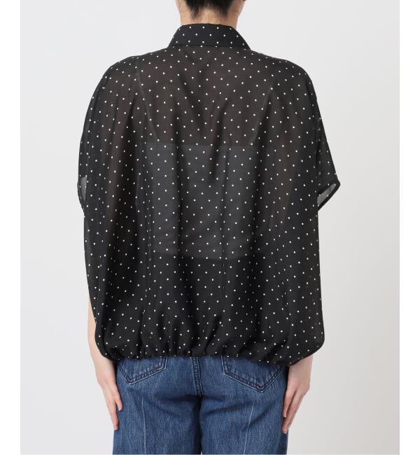 U by SPICK&SPAN「《WEB限定 / 追加2》衿つきドットブラウス」|シャツ・ブラウス|
