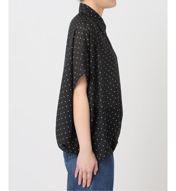 U by SPICK&SPAN「《WEB限定 / 追加2》衿つきドットブラウス」|シャツ・ブラウス|