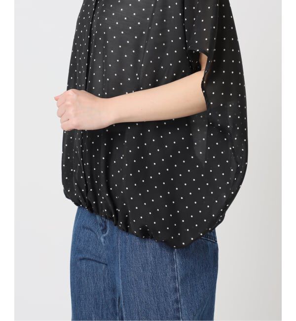 U by SPICK&SPAN「《WEB限定 / 追加2》衿つきドットブラウス」|シャツ・ブラウス|
