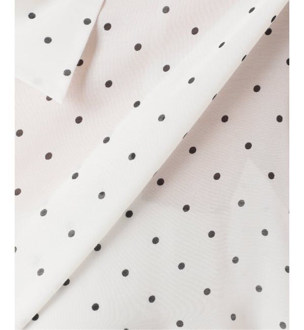 U by SPICK&SPAN「《WEB限定 / 追加2》衿つきドットブラウス」|シャツ・ブラウス|