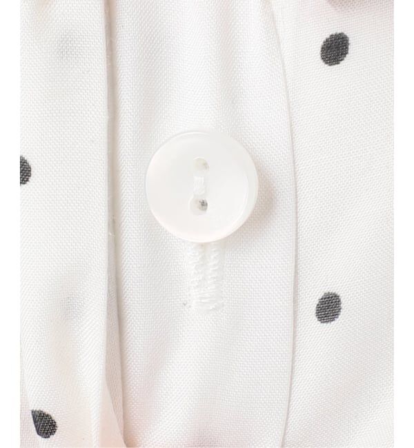 U by SPICK&SPAN「《WEB限定 / 追加2》衿つきドットブラウス」|シャツ・ブラウス|