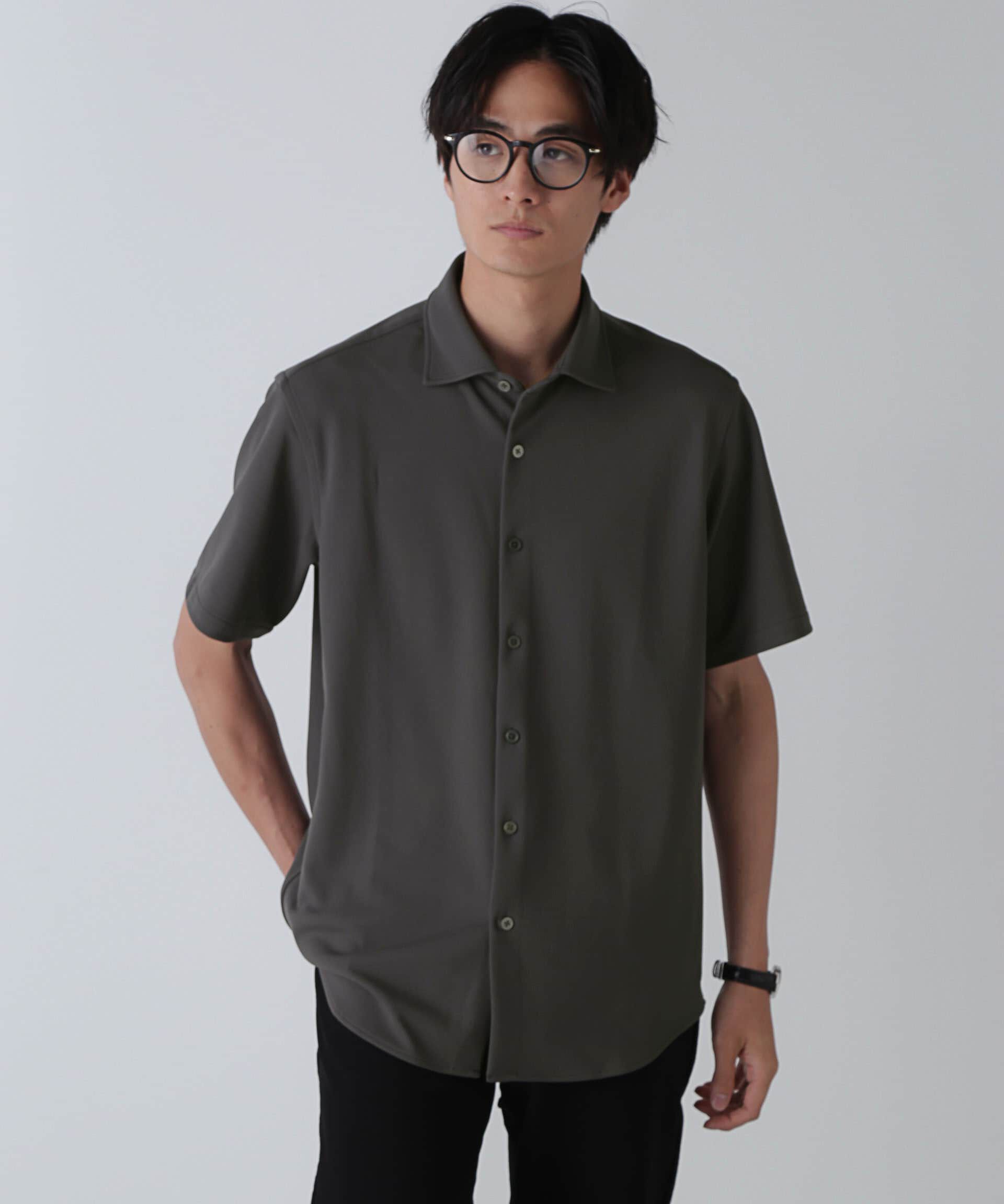 nano･universe「｢N SHIRTS｣AQUA RHYTHM(R)鹿の子シャツ 半袖」|シャツ・ブラウス|