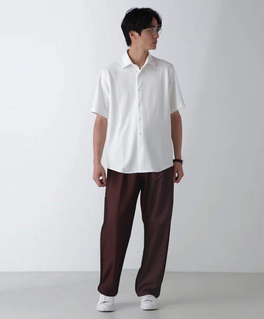 nano･universe「｢N SHIRTS｣AQUA RHYTHM(R)鹿の子シャツ 半袖」|シャツ・ブラウス|