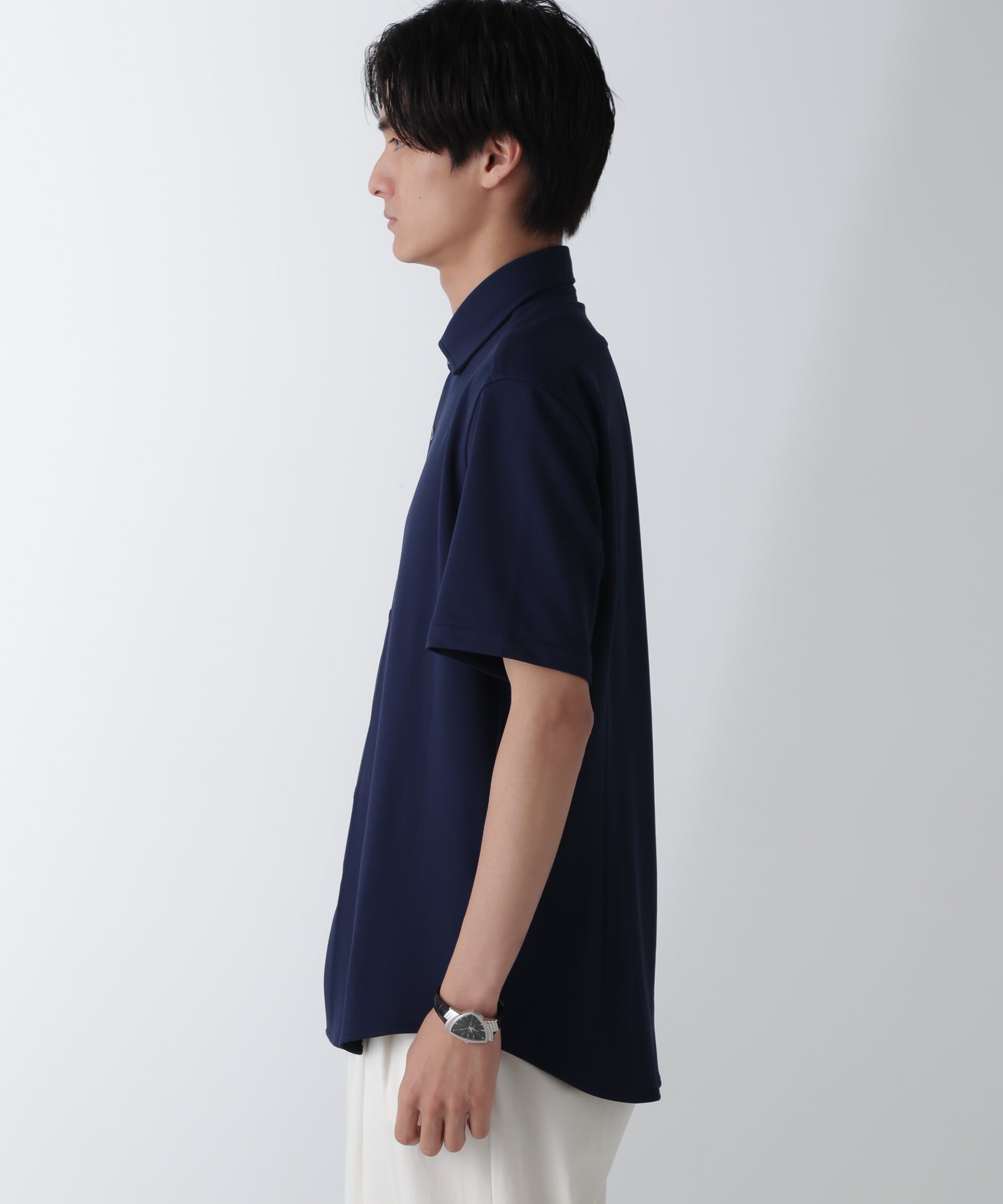 nano･universe「｢N SHIRTS｣AQUA RHYTHM(R)鹿の子シャツ 半袖」|シャツ・ブラウス|