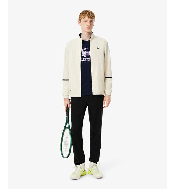 LACOSTE「『ダニール・メドベージェフ』ラケットレイヤードグラフィックプリントTシャツ」|Tシャツ・カットソー|