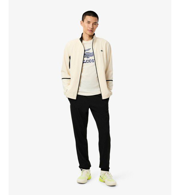 LACOSTE「『ダニール・メドベージェフ』ラケットレイヤードグラフィックプリントTシャツ」|Tシャツ・カットソー|