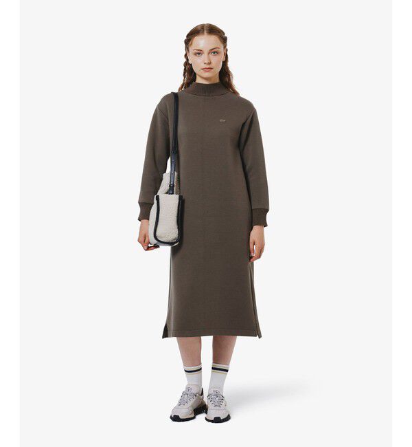 LACOSTE「ダンボールニットドレス / ハイネックワンピース」|ワンピース|