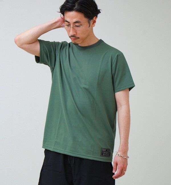 GLOSTER「【TAION / タイオン】ベーシックスポーツ UV 高反発ストレッチ カットソー」|Tシャツ・カットソー|オリーブ