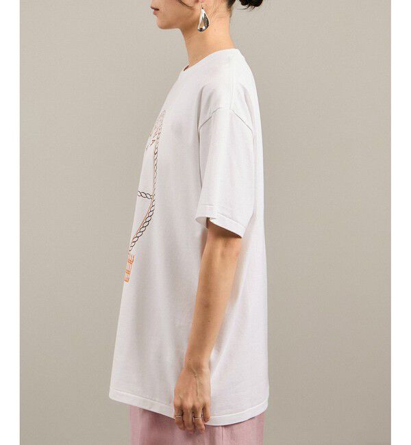 SALON adam et rope'「Over the Border グラフィックプリントTEE / レタリングTシャツ［洗える］」|Tシャツ・カットソー|