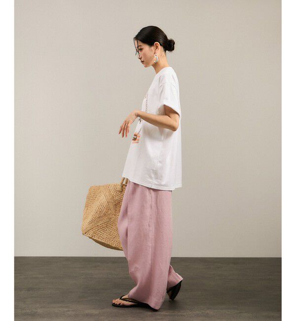 SALON adam et rope'「Over the Border グラフィックプリントTEE / レタリングTシャツ［洗える］」|Tシャツ・カットソー|