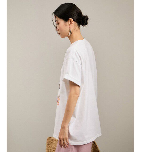 SALON adam et rope'「Over the Border グラフィックプリントTEE / レタリングTシャツ［洗える］」|Tシャツ・カットソー|