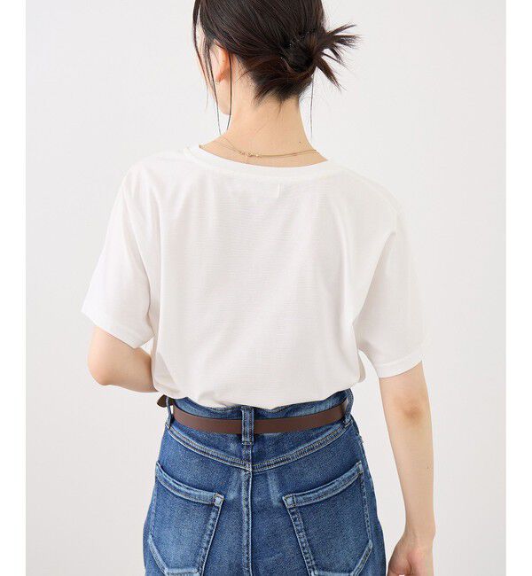Rope&rsquo;Picnic「RENUロゴ＆フォトアソートプリントTシャツ/UVカット・接触冷感・イージーケア」|Tシャツ・カットソー|
