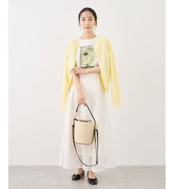 Rope&rsquo;Picnic「RENUロゴ＆フォトアソートプリントTシャツ/UVカット・接触冷感・イージーケア」|Tシャツ・カットソー|
