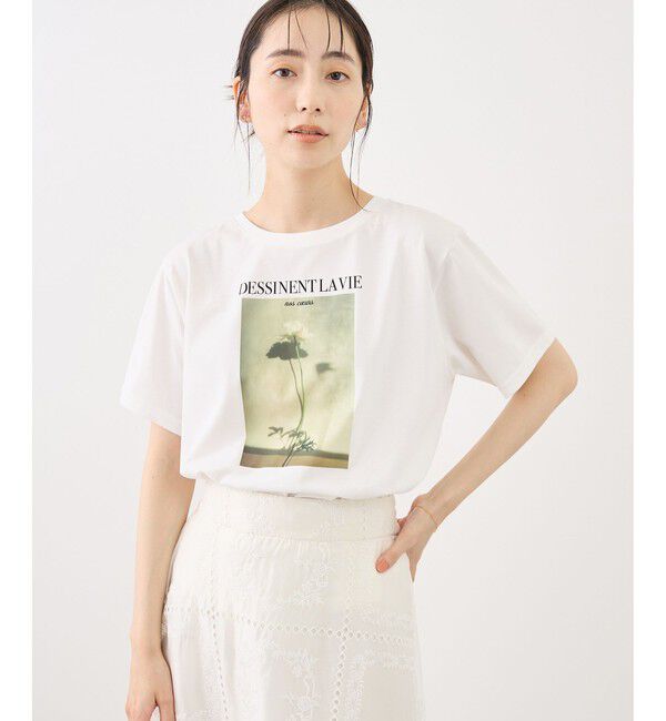 Rope&rsquo;Picnic「RENUロゴ＆フォトアソートプリントTシャツ/UVカット・接触冷感・イージーケア」|Tシャツ・カットソー|