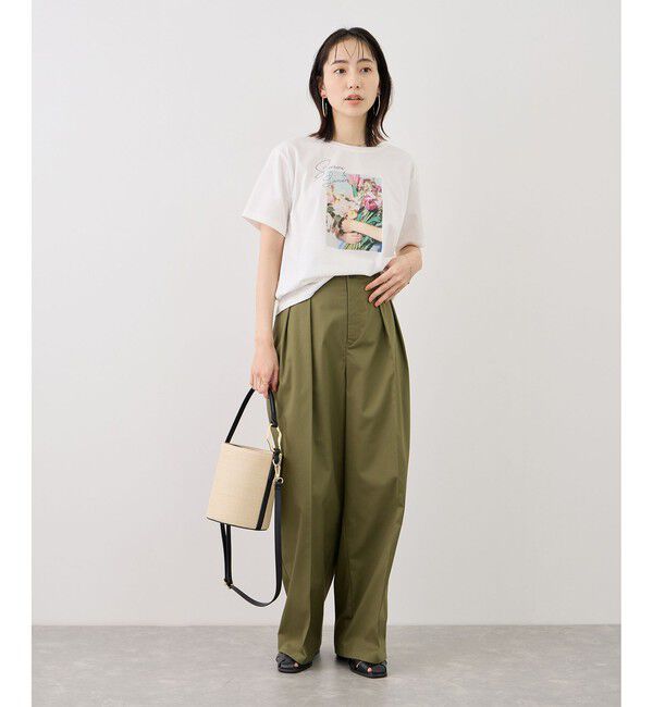 Rope&rsquo;Picnic「RENUロゴ＆フォトアソートプリントTシャツ/UVカット・接触冷感・イージーケア」|Tシャツ・カットソー|