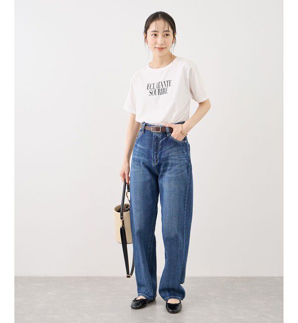 Rope&rsquo;Picnic「RENUロゴ＆フォトアソートプリントTシャツ/UVカット・接触冷感・イージーケア」|Tシャツ・カットソー|