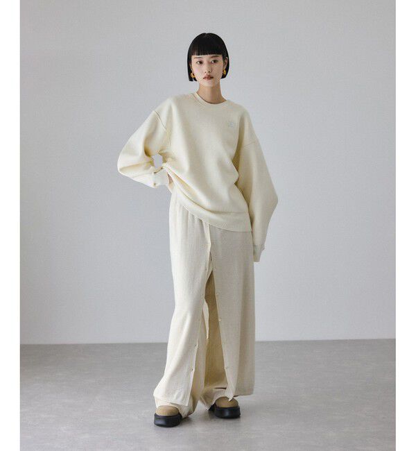 ADAM ET ROPE'「モヘアミックスUネックワンピースネックポーチセット」|ワンピース|