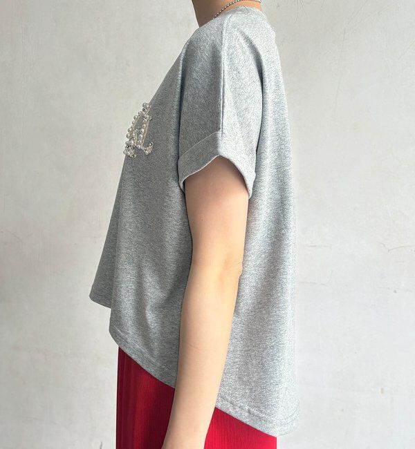  「【WEB限定】ワンポイントビジューTEE」|Tシャツ・カットソー|