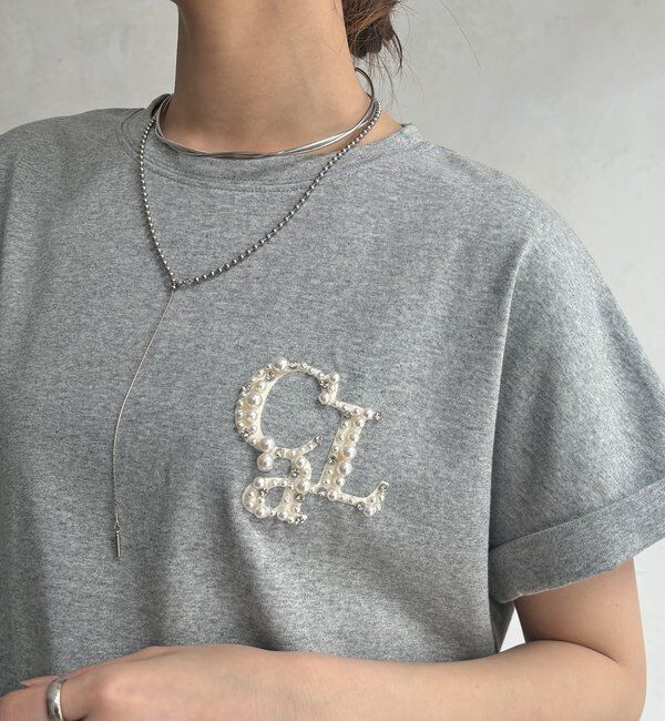  「【WEB限定】ワンポイントビジューTEE」|Tシャツ・カットソー|
