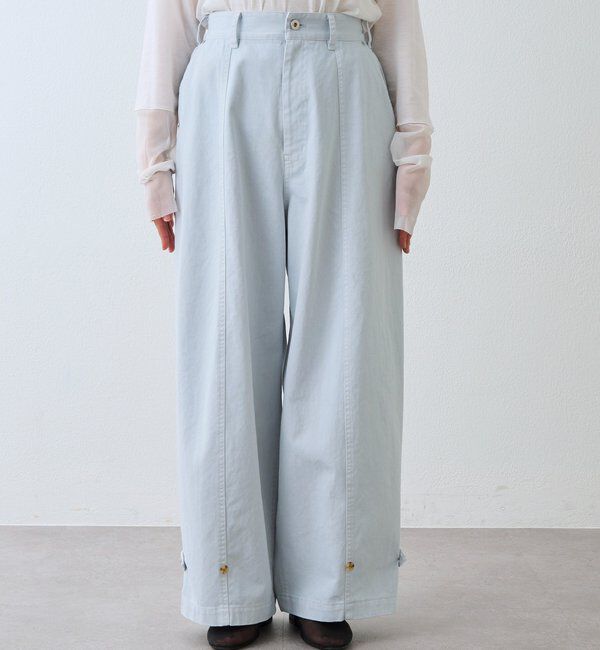  「【春の気分を高める】ガーメントダイコットンツイルパンツ」|チノ|