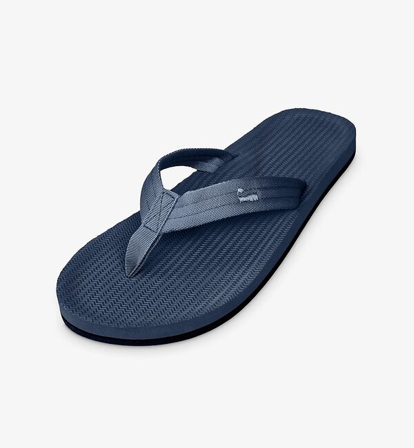 ABAHOUSE「【Indosole/インドソール】EASY LIVING Flip Flops」|サンダル|ネイビー