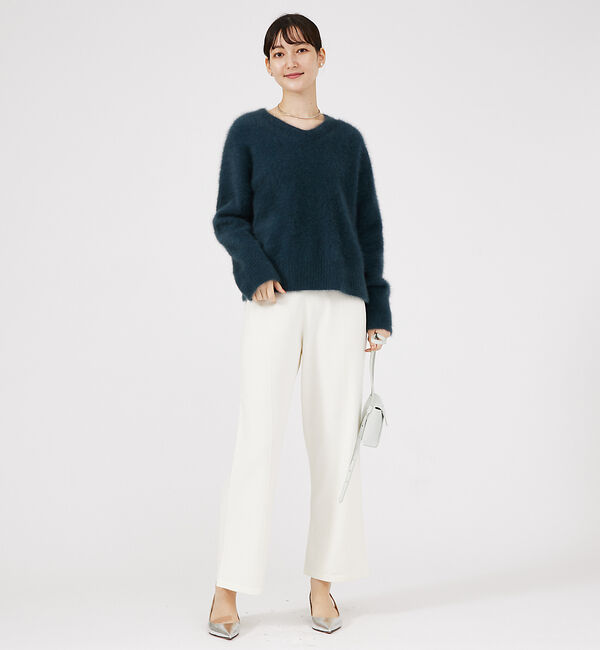 qualite「センタープレスニットパンツ」|その他|