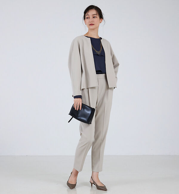 qualite「【セットアップ対応】バックペプラムジャケット」|その他|
