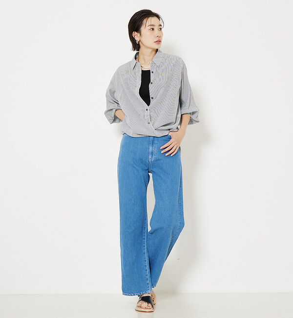 qualite「【セットアップ対応】コットンリネンデニム」|デニム|